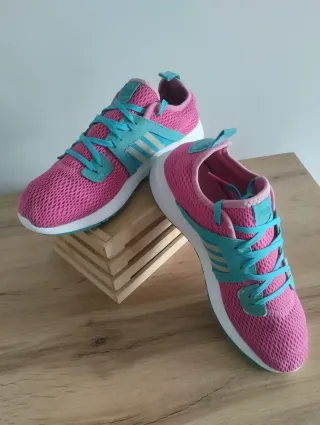 Tênis Adidas Durama K Rosa Turquesa EU 39