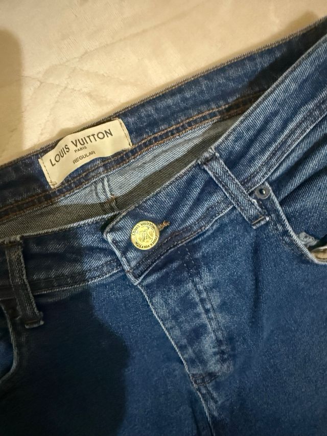 Jeans Louis Vuitton Uomo Blu Elasticizzati
