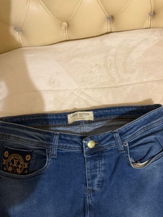 Jeans Louis Vuitton Uomo Blu Elasticizzati