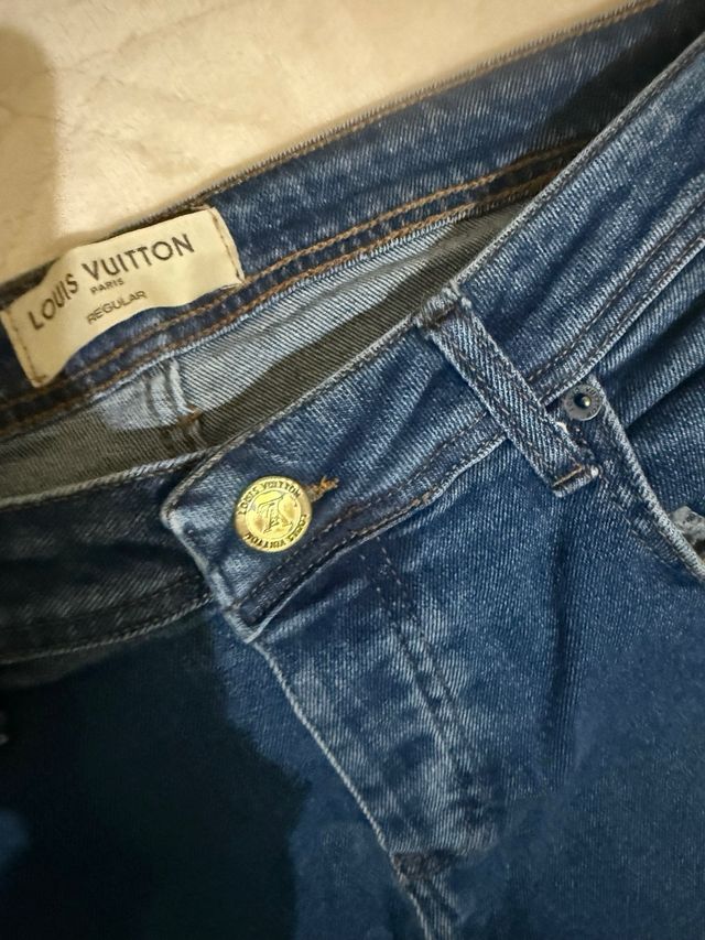 Jeans Louis Vuitton Uomo Blu Elasticizzati