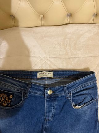 Jeans Louis Vuitton Uomo Blu Elasticizzati
