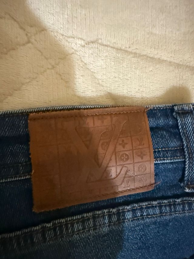 Jeans Louis Vuitton Uomo Blu Elasticizzati