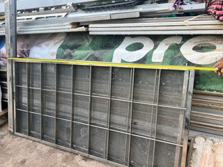 Rejas correderas acero inoxidable con cerradura