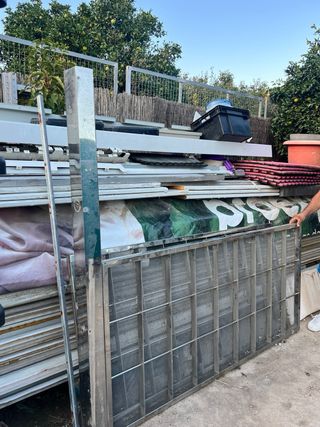 Rejas correderas acero inoxidable con cerradura