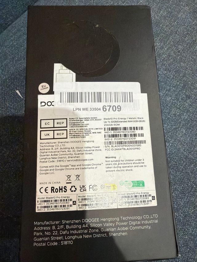 DOOGEE Blade10 Pro Energy 256GB