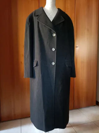 Cappotto Lana Antracite con tasche con Patella