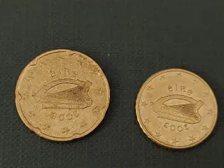 Monedas Euro Irlanda 20 y 10 céntimos