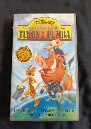 3 Películas VHS Disney: El Rey León y Timón y Pumb