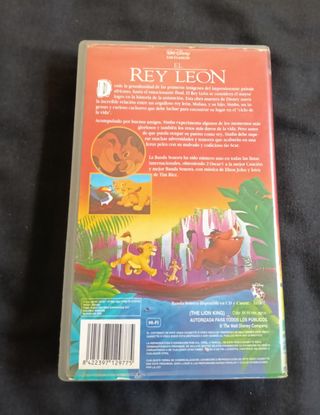 3 Películas VHS Disney: El Rey León y Timón y Pumb