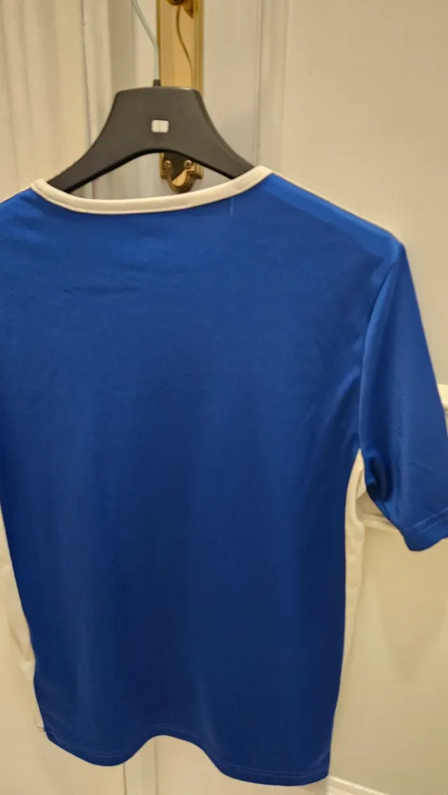 Camiseta niño Adidas azul y blanca 13-14 años