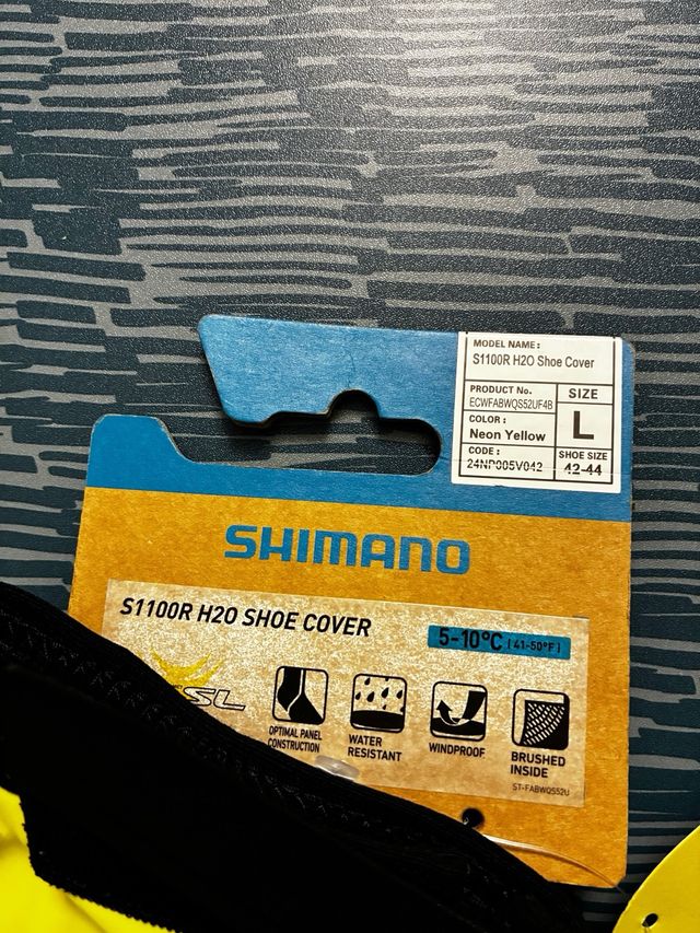 Cubrezapatos Shimano S1100R H20 Fluorescente
