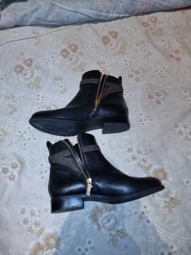 Botas Michael Kors Mujer Negras Doradas