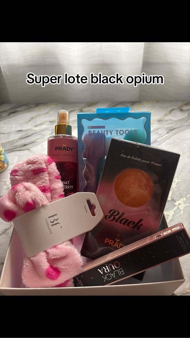 Lote Black Opium Prady Perfume y Accesorios
