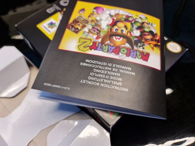 Manual Reemplazo Mario Party 2 N64