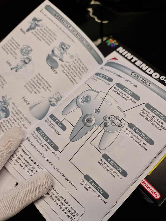 Manual Reemplazo Mario Party 2 N64