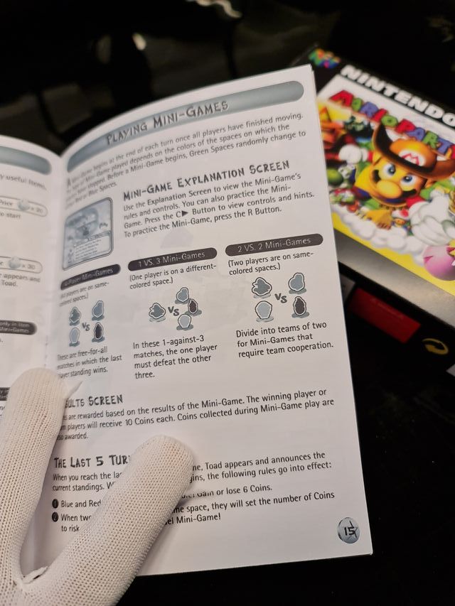 Manual Reemplazo Mario Party 2 N64
