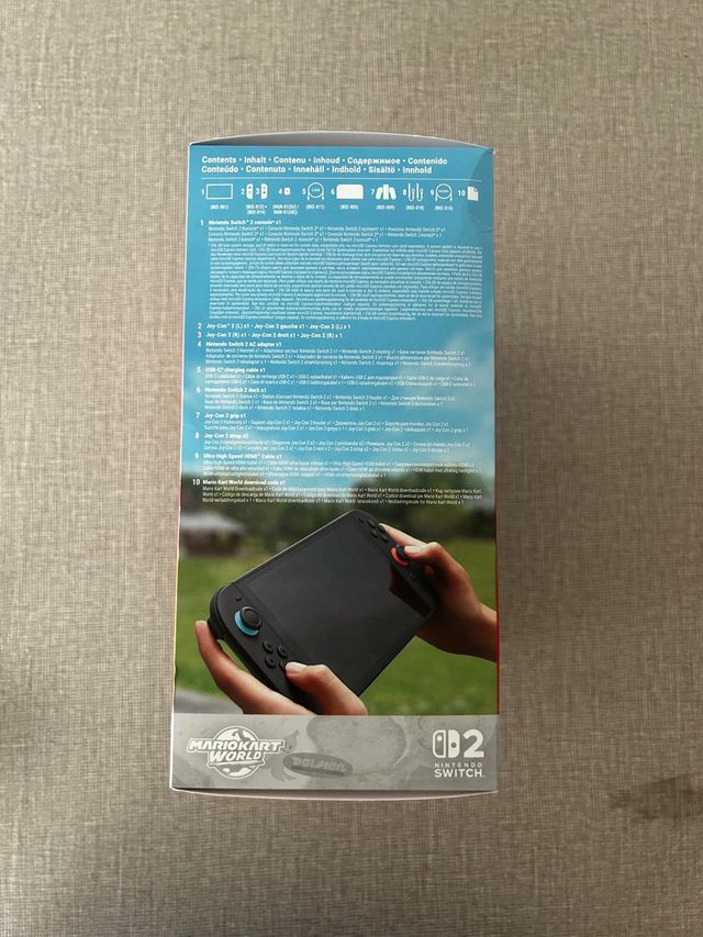 Scatola promozionale Nintendo Switch 2