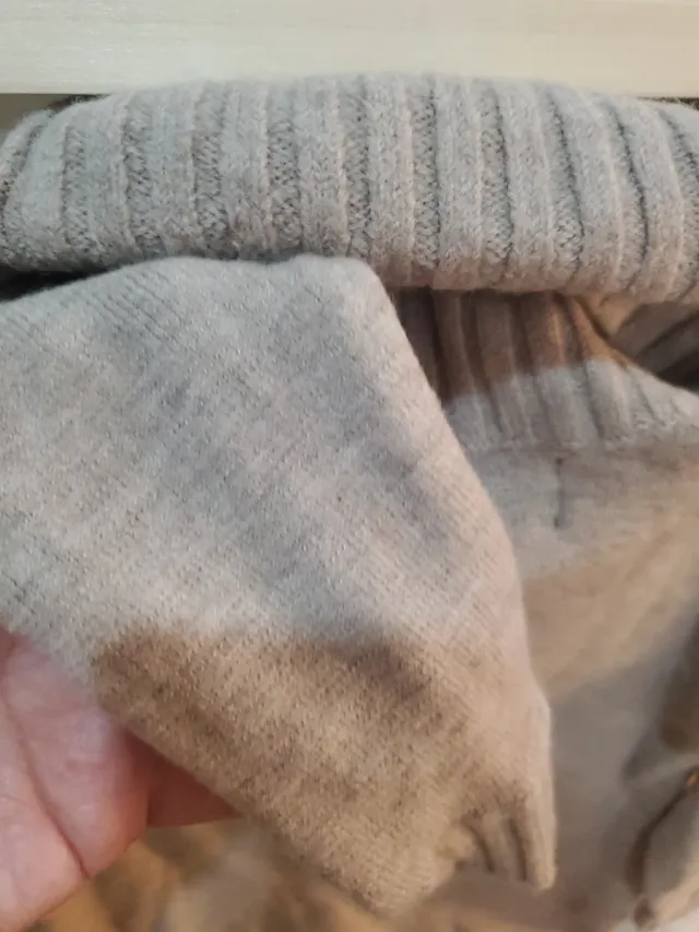 Jersey Lana Merino Cuello Cisne Beige