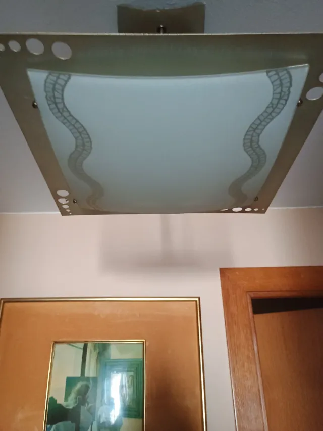 Lámpara de techo moderna color aluminio