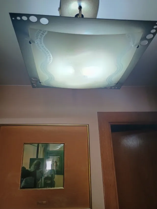 Lámpara de techo moderna color aluminio