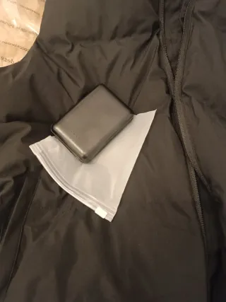 Chaleco calefactable sin usar en su caja