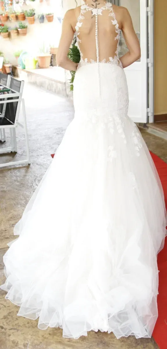 Vestido de Novia Blanco Encaje