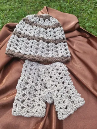 Gorro y guantes de crochet
