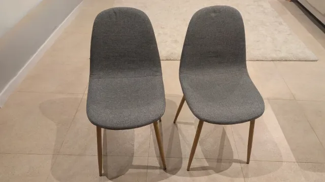 Juego de 2 Sillas Comedor Tapizadas