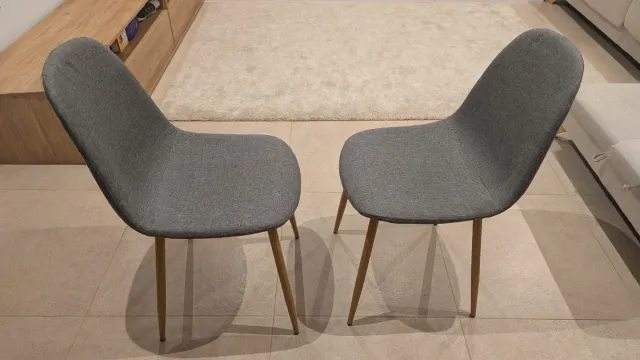 Juego de 2 Sillas Comedor Tapizadas