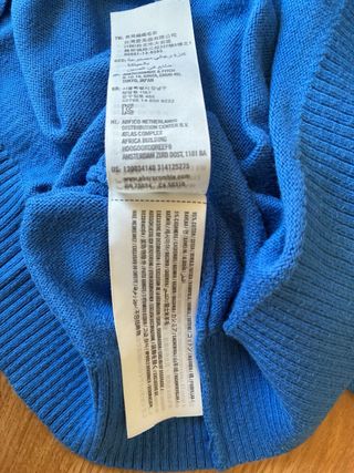 Jersey Abercrombie & Fitch Azul V 95% Algodón