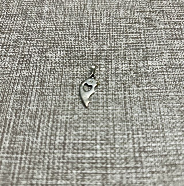 Catena in argento con ciondolo a mezzaluna