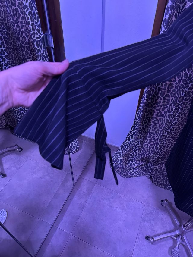 Vestido blazer rayas talla muy grande