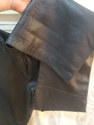 Pantalón Cuero Tommy Hilfiger Negro