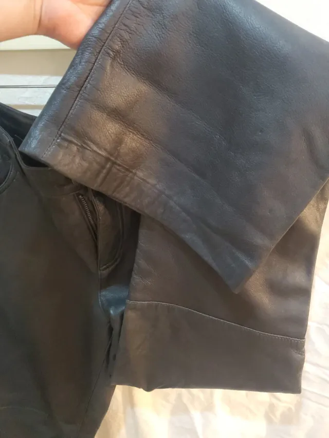 Pantalón Cuero Tommy Hilfiger Negro