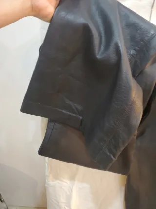 Pantalón Cuero Tommy Hilfiger Negro