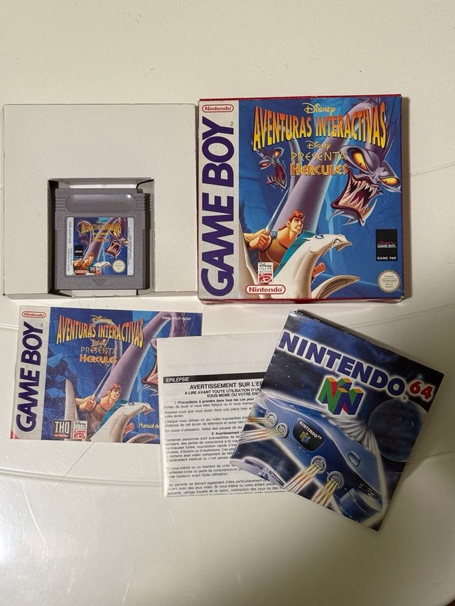 Disney Hércules Game Boy Cartucho y Caja