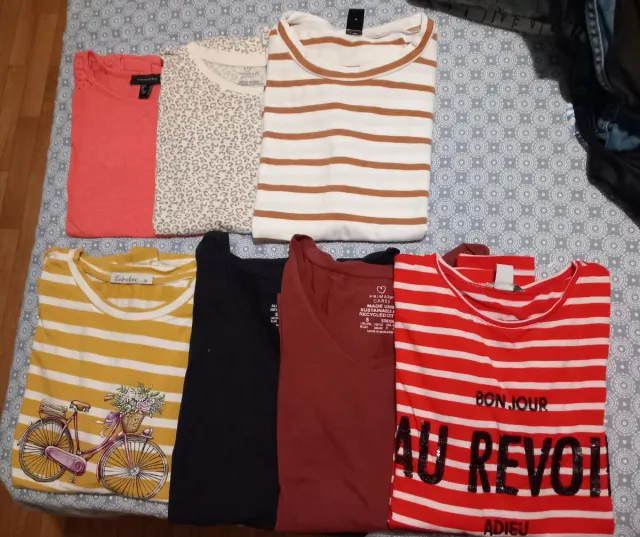 Lote 7 camisetas mujer