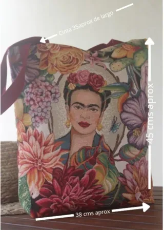 Bolso Tote Frida Kahlo Multicolor