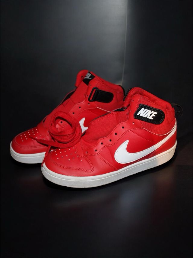 Scarpe Nike Court Borough Mid 2 Rosse Tg 39