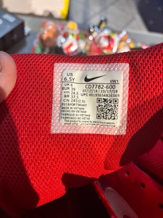 Scarpe Nike Court Borough Mid 2 Rosse Tg 39