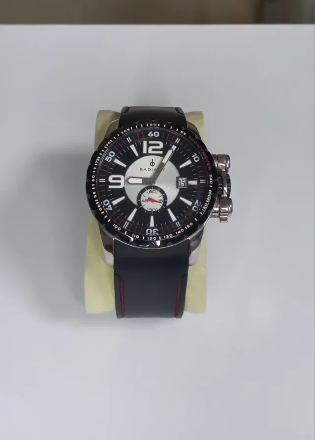 Reloj Radiant Caballero Negro y Plateado