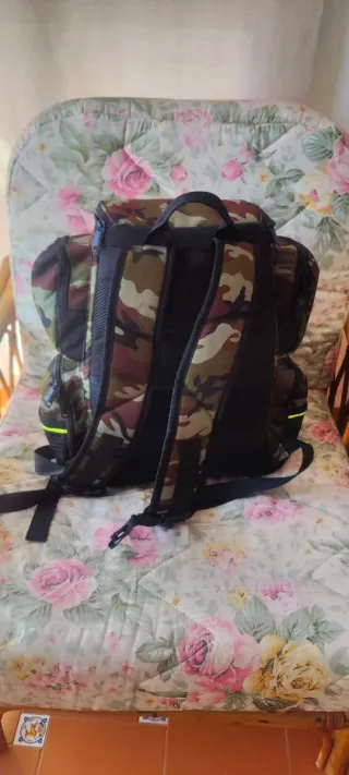 Mochila de pesca camuflaje