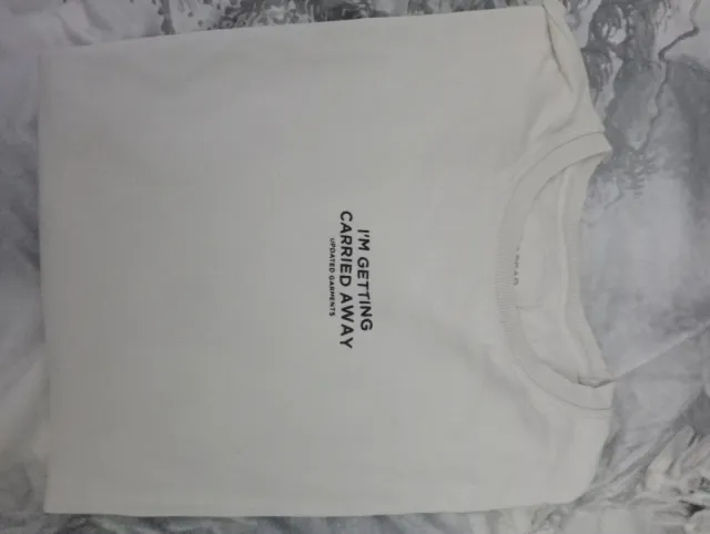 Sudadera Pull and Bear Blanca