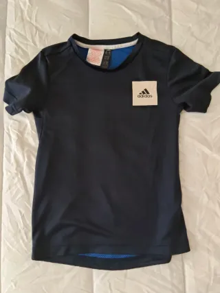 Camiseta técnica Adidas azul marino niño niña