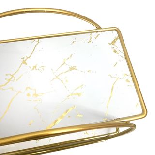 Organizador redondo dorado 2 niveles, NUEVO