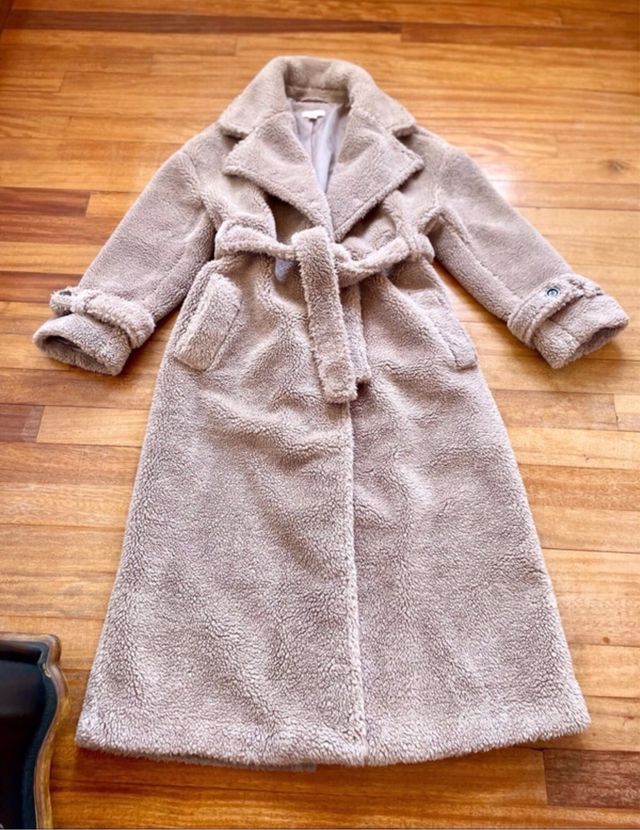 Abrigo largo Topshop beige