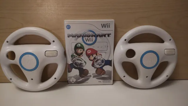 Mario Kart Wii + 2 Volantes Wii