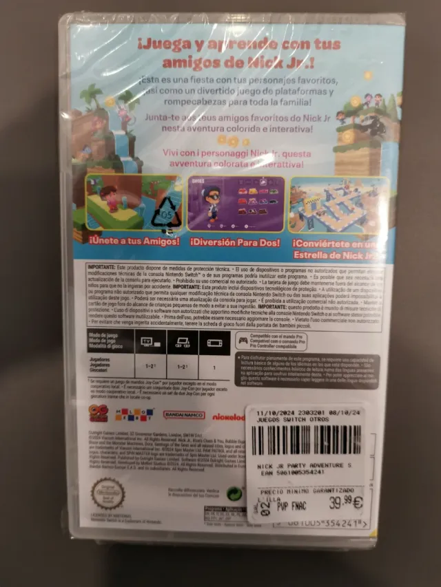 NICK JR. PARTY ADVENTURE. Nintendo Switch