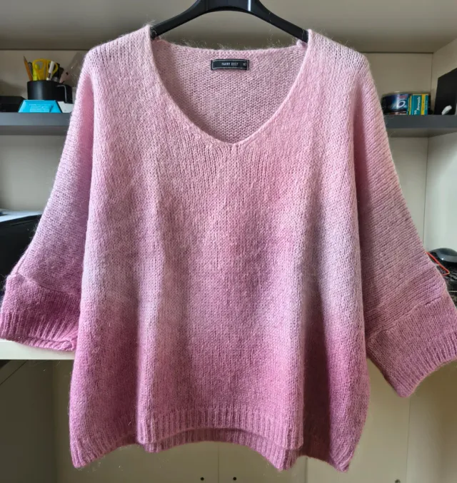 Maglioncino Hanny Deep rosa sfumato, mohair, S/M