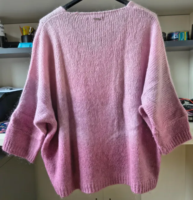 Maglioncino Hanny Deep rosa sfumato, mohair, S/M